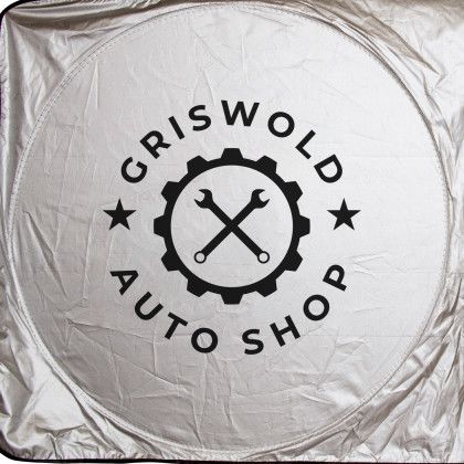 Custom Dual Panel Sun Shade - Large - Front View 