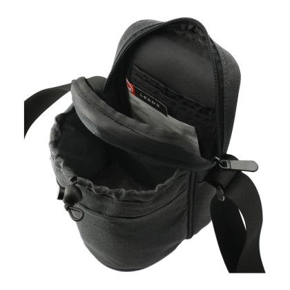 Custom Traver rPET Adjustable Bottle Sling Cooler w/Pouch - Open View 