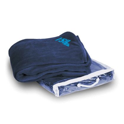 Custom Coral Fleece Blankets - Navy 