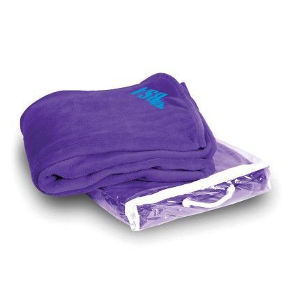 Custom Coral Fleece Blankets - Purple 