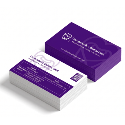 Standard 14PT High Gloss Business Card - Back & Front Design Standard 14PT High Gloss Business Card - Back & Front Design