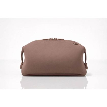 Custom THE HARBOR POUCH - Brown Front View