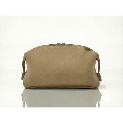 Custom THE HARBOR POUCH - Sand Front View