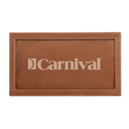 Custom Rectangle Etched Milk Chocolate Bar - Window Box - Chocolate View Custom Rectangle Etched Milk Chocolate Bar - Window Box - Chocolate View