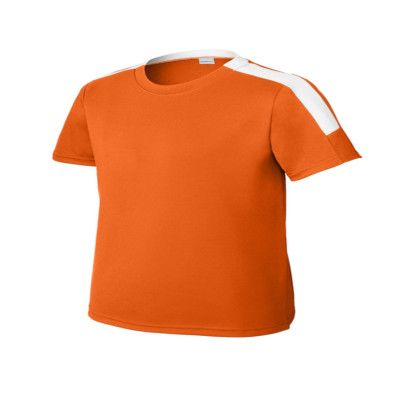 custom Sport-Tek Youth Competitor United Crew - Deep orange/White custom Sport-Tek Youth Competitor United Crew - Deep orange/White