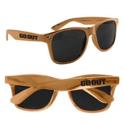 Custom Metallic Sunglasses - Gold Custom Metallic Sunglasses - Gold