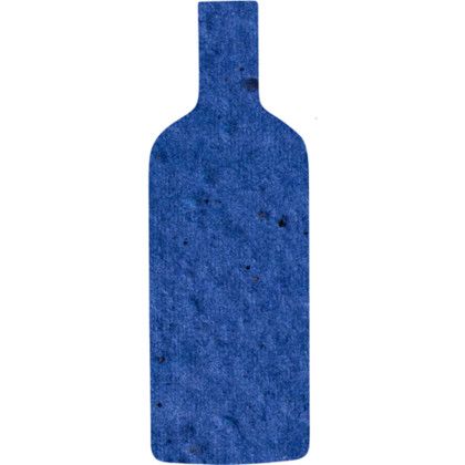 Custom Plantable Pin - Royal blue Bottle
