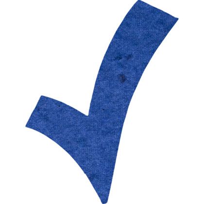 Custom Plantable Pin - Royal blue Checkmark