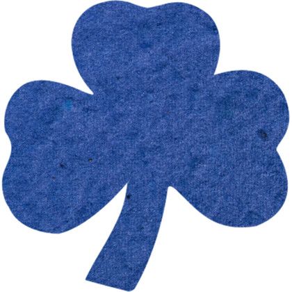 Custom Plantable Pin - Royal blue Clover