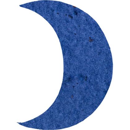 Custom Plantable Pin - Royal blue Crescent