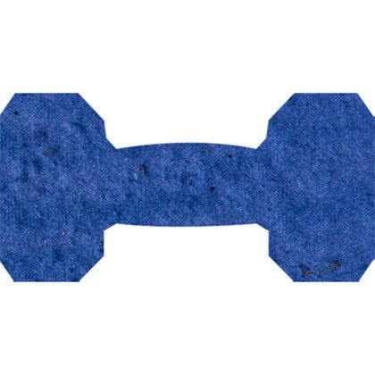 Custom Plantable Pin - Royal blue Dumbbell