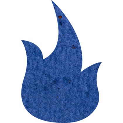 Custom Plantable Pin - Royal blue Flame