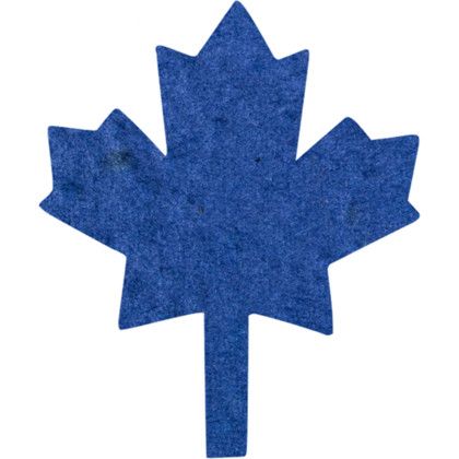 Custom Plantable Pin - Royal blue Maple leaf