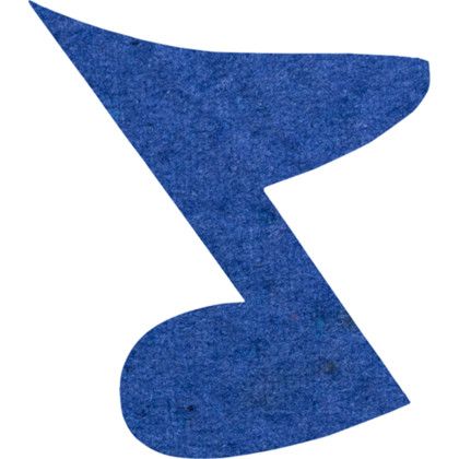 Custom Plantable Pin - Royal blue Musical note
