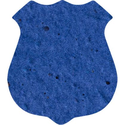 Custom Plantable Pin - Royal blue Police badge