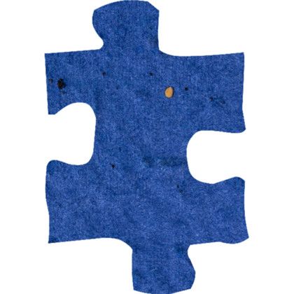 Custom Plantable Pin - Royal blue Puzzle piece