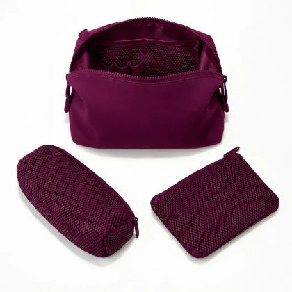 Custom THE HARBOR POUCH - Burgundy