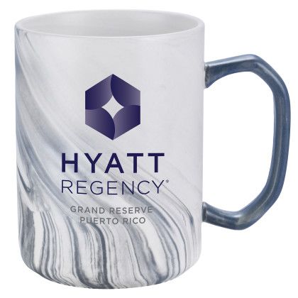 Custom You Rock Marble Mug - Gray 