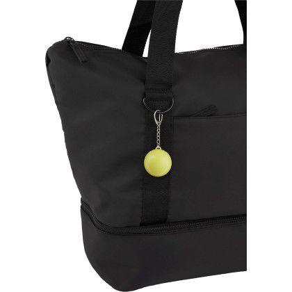 Custom Tennis Ball SPF 15 Lip Balm Keychain - Lifestyle view Custom Tennis Ball SPF 15 Lip Balm Keychain - Lifestyle view