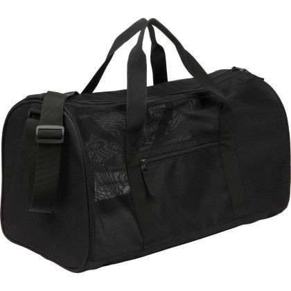 Custom Mesh Recycled Duffle Bag - Side view Custom Mesh Recycled Duffle Bag - Side view