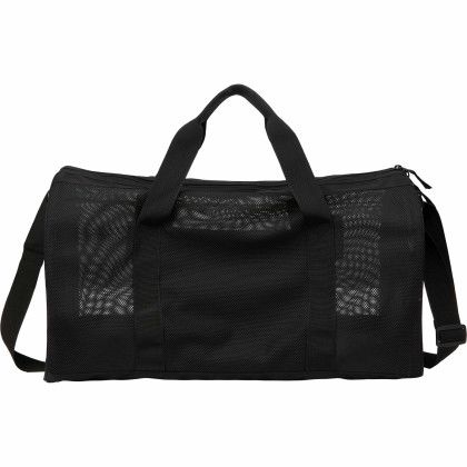 Custom Mesh Recycled Duffle Bag - Back view Custom Mesh Recycled Duffle Bag - Back view