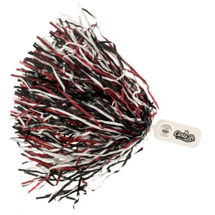 Custom Coupon Handle Pom Pom, 500 Streamers - Crimson Red Custom Coupon Handle Pom Pom, 500 Streamers - Crimson Red