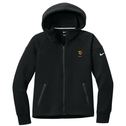 Custom Nike Women's Tech Fleece Full-Zip Hoodie - Black 