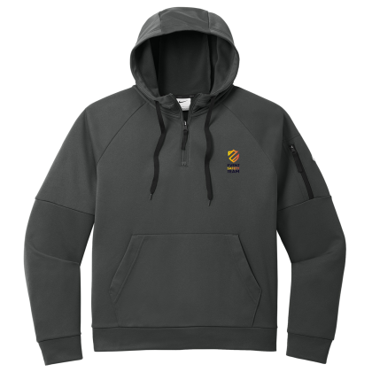 Custom Nike Therma-FIT Pocket 1/4-Zip Fleece Hoodie - Anthracite Custom Nike Therma-FIT Pocket 1/4-Zip Fleece Hoodie - Anthracite