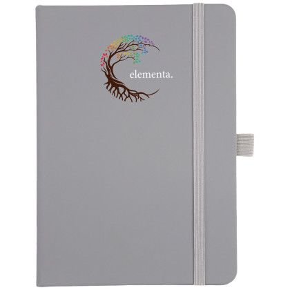 Custom EarthTrendz 5 x 7 Notebook - Gray - Front View