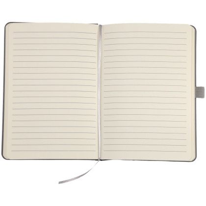 Custom EarthTrendz 5 x 7 Notebook - Gray - Open View