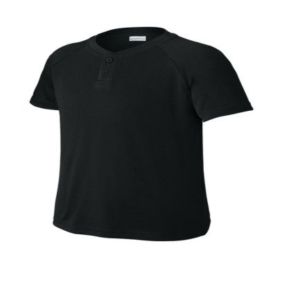 custom Sport-Tek Youth PosiCharge Competitor 2-Button Henley - Black custom Sport-Tek Youth PosiCharge Competitor 2-Button Henley - Black