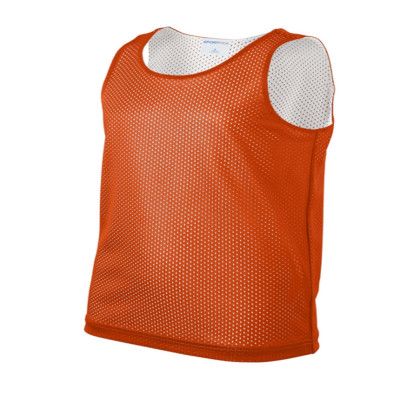 Sport-Tek Youth PosiCharge Reversible Mesh Tank - Deep Orange/White Sport-Tek Youth PosiCharge Reversible Mesh Tank - Deep Orange/White