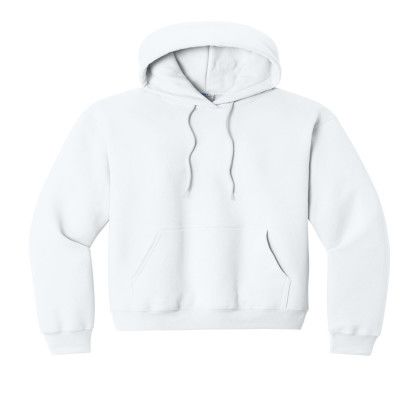 Custom Port & Company Core Fleece Pullover Hooded Sweatshirt - White Custom Port & Company Core Fleece Pullover Hooded Sweatshirt - White