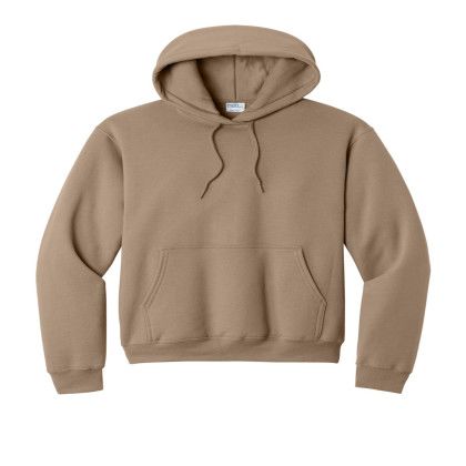 Custom Port & Company Core Fleece Pullover Hooded Sweatshirt - Sand Beige Custom Port & Company Core Fleece Pullover Hooded Sweatshirt - Sand Beige