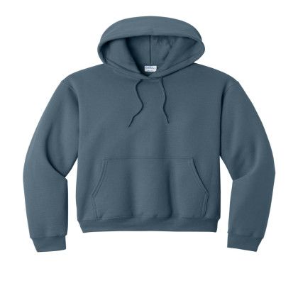 Custom Port & Company Core Fleece Pullover Hooded Sweatshirt - Steel Blue Custom Port & Company Core Fleece Pullover Hooded Sweatshirt - Steel Blue