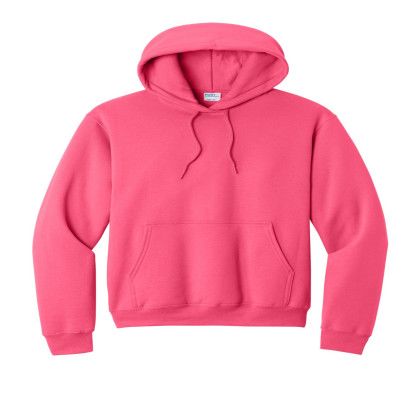 Custom Port & Company Core Fleece Pullover Hooded Sweatshirt - Neon Pink Custom Port & Company Core Fleece Pullover Hooded Sweatshirt - Neon Pink