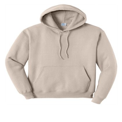 Custom Port & Company Core Fleece Pullover Hooded Sweatshirt - Light sand Custom Port & Company Core Fleece Pullover Hooded Sweatshirt - Light sand