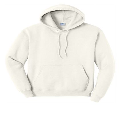 Custom Port & Company Core Fleece Pullover Hooded Sweatshirt - Ivory Custom Port & Company Core Fleece Pullover Hooded Sweatshirt - Ivory