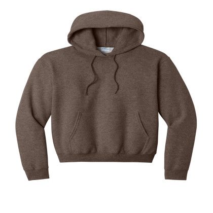 Custom Port & Company Core Fleece Pullover Hooded Sweatshirt - Heather Dark Chocolate Brown Custom Port & Company Core Fleece Pullover Hooded Sweatshirt - Heather Dark Chocolate Brown