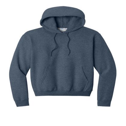 Custom Port & Company Core Fleece Pullover Hooded Sweatshirt - Heather Navy Blue Custom Port & Company Core Fleece Pullover Hooded Sweatshirt - Heather Navy Blue