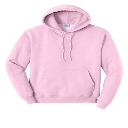 Custom Port & Company Core Fleece Pullover Hooded Sweatshirt - Cherry Blossom Custom Port & Company Core Fleece Pullover Hooded Sweatshirt - Cherry Blossom