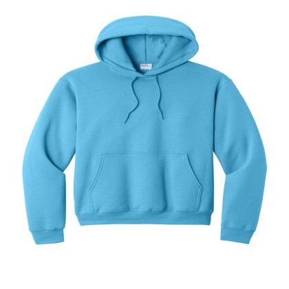 Custom Port & Company Core Fleece Pullover Hooded Sweatshirt - Aquatic Blue Custom Port & Company Core Fleece Pullover Hooded Sweatshirt - Aquatic Blue