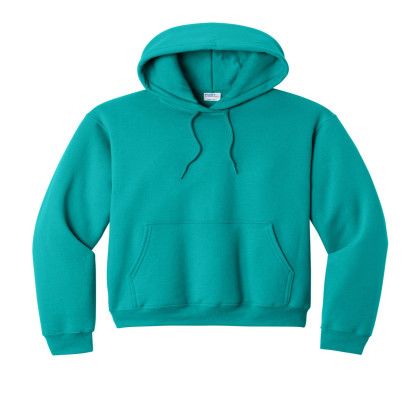 Custom Port & Company Core Fleece Pullover Hooded Sweatshirt - Bright Aqua Blue Custom Port & Company Core Fleece Pullover Hooded Sweatshirt - Bright Aqua Blue