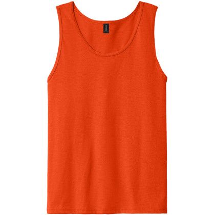 Custom Gildan Ultra Cotton 100% US Cotton Tank Top - Orange