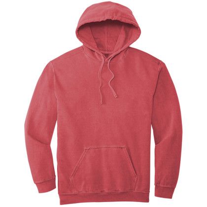 Custom Comfort Colors Ring Spun Hooded Sweatshirt - Crimson Custom Comfort Colors Ring Spun Hooded Sweatshirt - Crimson