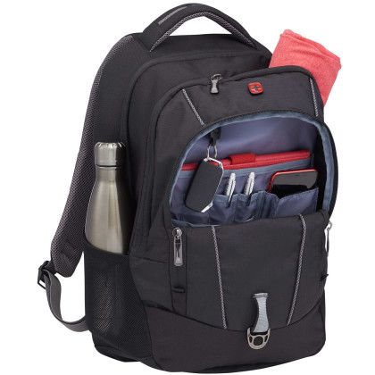 Custom Wenger Origins Recycled 15" Computer Backpack - Lifestyle View