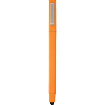 Custom Ambassador Square Ballpoint Stylus - Orange back view Custom Ambassador Square Ballpoint Stylus - Orange back view