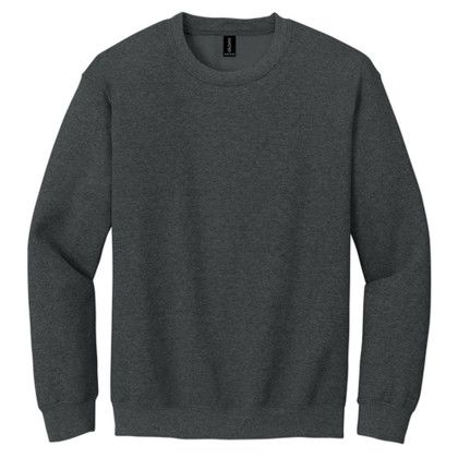 Custom Gildan - Heavy Blend Crewneck Sweatshirt - Fan Charcoal Heather Custom Gildan - Heavy Blend Crewneck Sweatshirt - Fan Charcoal Heather
