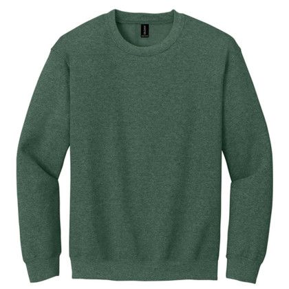 Custom Gildan - Heavy Blend Crewneck Sweatshirt - Heather Dark green Custom Gildan - Heavy Blend Crewneck Sweatshirt - Heather Dark green
