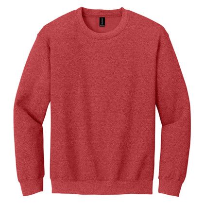 Custom Gildan - Heavy Blend Crewneck Sweatshirt - Heather scarlet Red Custom Gildan - Heavy Blend Crewneck Sweatshirt - Heather scarlet Red